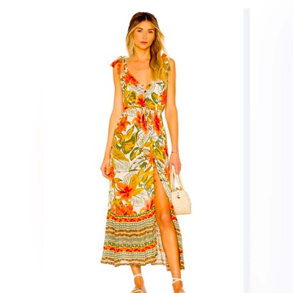 Anthropologie Cleobella Maria Hibiscus Maxi Dress - Small retails $188